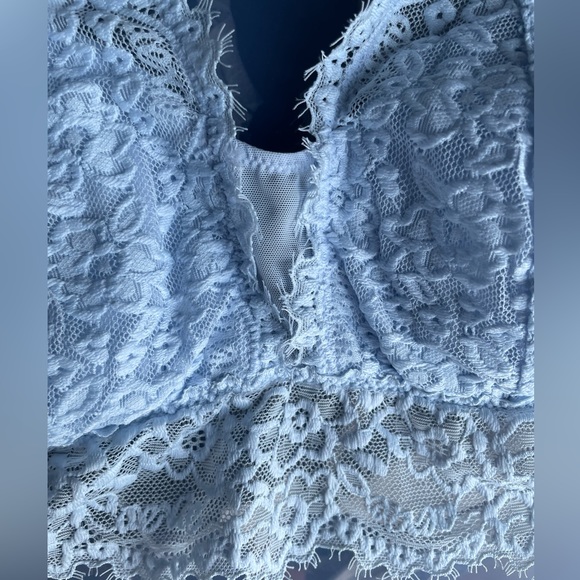 Aerie Eyelash Lace Plunge Bralette - Picture 3 of 4